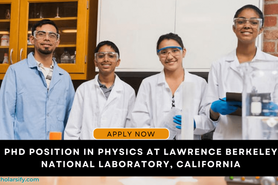 PhD Position in Physics at Lawrence Berkeley National Laboratory, California