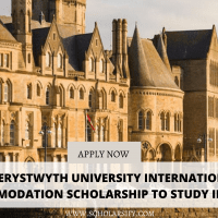 Aberystwyth University International Accommodation Scholarship to Study in the UK