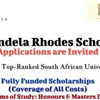 Fully Funded Mandela Rhodes Foundation Scholarships