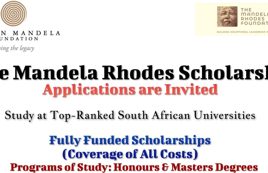 Fully Funded Mandela Rhodes Foundation Scholarships